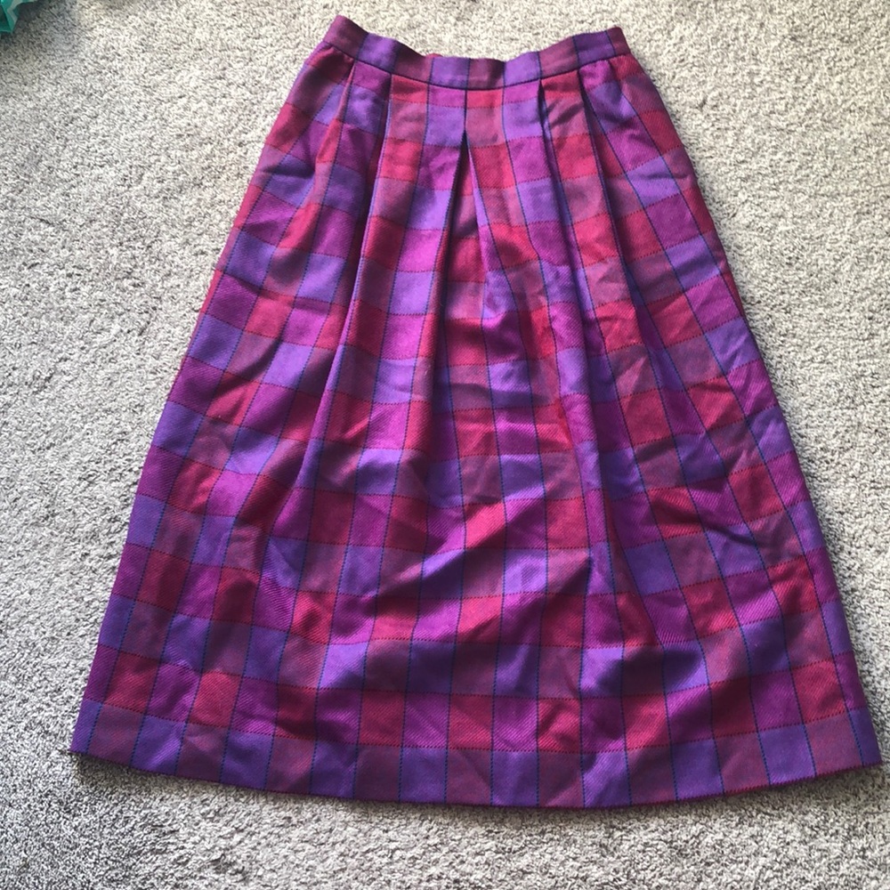 Vintage Carlisle Wool and Cashmere Skirt